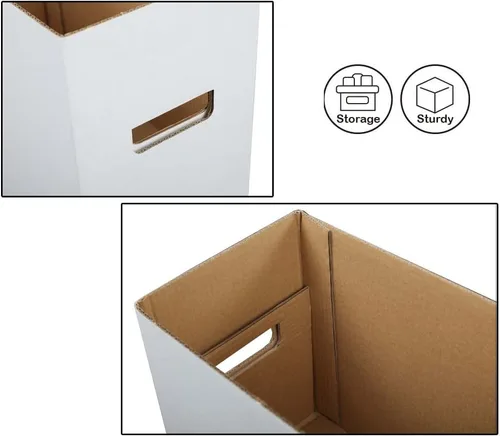 Miniatura 5 de G-PLUS Caja de almacenamiento para cómics de cómics con capacidad para 150-175 cómics, plegable, a prueba de humedad, 5