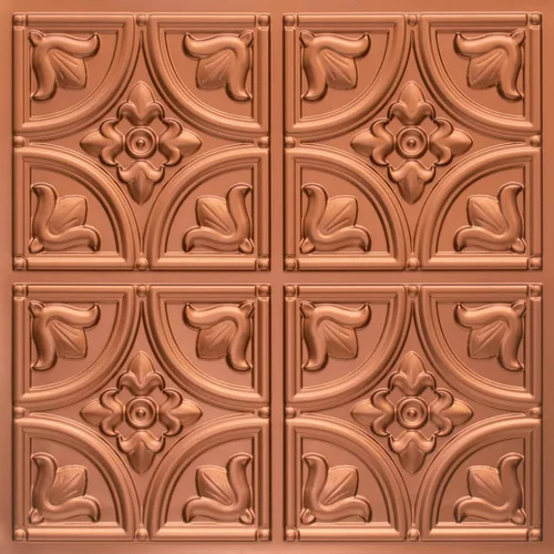 Miniatura 4 de Azulejos decorativos de PVC para techo de estaño sintético (pegamento), 24 x 24 pulgadas, 2 x 2 pies, paquete de 6, 24 pies cuadrados - D148