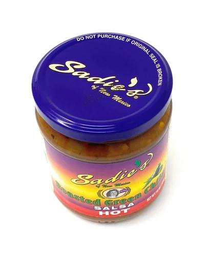 Miniatura 4 de Sadie's of New Mexico Salsa caliente de chile verde asada 16oz QTY 3