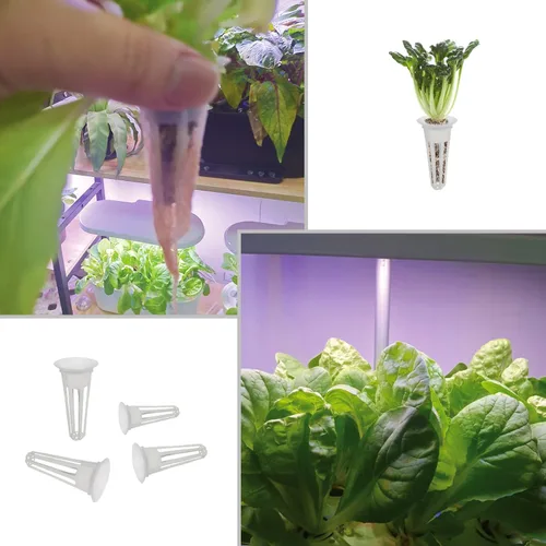Miniatura 3 de 50 cestas de cultivo de repuesto para aerogarden, cestas de semillas compatibles con esponjas y cúpulas de cultivo, contenedores de cultivo