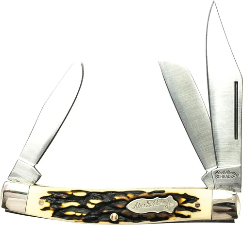 Miniatura 6 de Uncle Henry 885UH Senior Rancher 6.9in Folding Pocket Knife with Stainless Steel Blades and Staglon Handle for Hunting, EDC