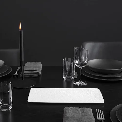 Miniatura 6 de Villeroy & Boch Manufacture Rock Blanc - Plato rectangular para carne, pescado y verduras, porcelana premium
