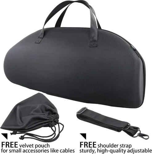 Miniatura 2 de co2CREA Estuche de viaje rígido de repuesto para Boombox 3 Boombox 2 Altavoz Bluetooth portátil impermeable (negro + funda gris interior)