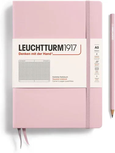 Miniatura 109 de LEUCHTTURM1917 - Cuaderno de tapa dura mediano A5 con 251 páginas numeradas para escritura y diario (verde menta, con puntos)