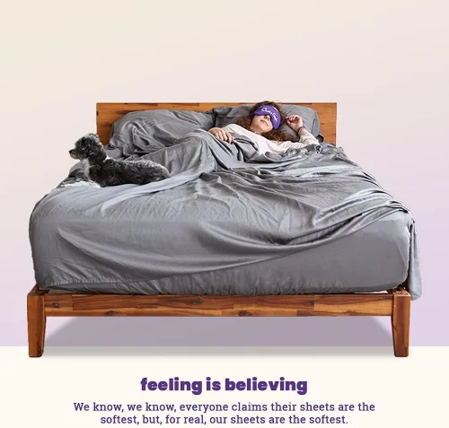 Miniatura 2 de Sheets & Giggles es ropa de cama. Lyocell Juego de sábanas de eucalipto, nuestras sábanas son naturalmente más suaves, más transpirables, más Gris