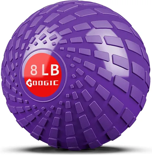 Miniatura 10 de Slam Ball 8-10 lb Medicine Ball Weighted Balls for Exercise and Workout, Strength, Cardio, Cross-Training and Core Workouts