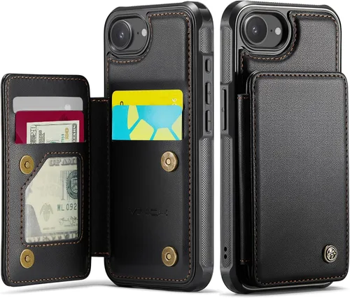 Miniatura 103 de Vinich Funda tipo cartera para iPhone 11 con tarjetero, bloqueo RFID, ranuras de crédito, función atril, a prueba de golpes, para iPhone 11 de 6.1