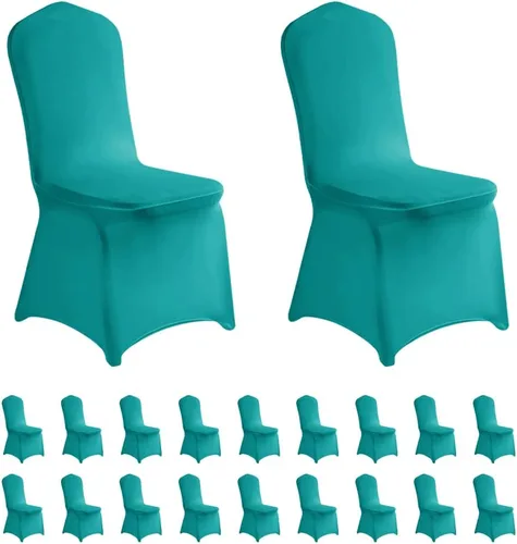 Miniatura 48 de LZY 6 piezas Fundas de Silla de Spandex Elásticas Fundas Deslizables para Fiestas de Boda, Fundas de Decoración de Sillas de Comedor y Banquete Negro