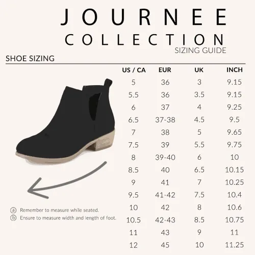Miniatura 5 de Journee Collection Botas de gamuza sintética con punta redonda para mujer