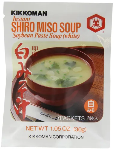 Kikkoman Shiro Instant Miso Soup, 1.05 onzas (paquete de 12)