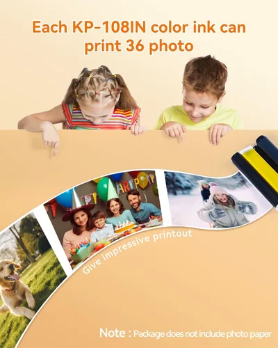 Miniatura 6 de Cartucho de tinta de color Selphy CP1300 CP1500 KP-108IN compatible con Canon Selphy CP1200 CP1000 CP910 CP900 CP760 CP740 CP Impresora de fotos