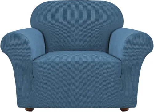 Miniatura 36 de Turquoize Funda elástica para silla reclinable, funda para sofá reclinable, funda de sofá de 1 pieza con bolsillo lateral, funda protectora