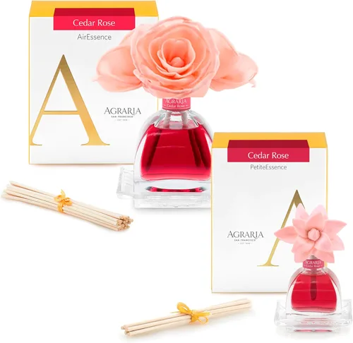 Miniatura 17 de Agraria Juego de difusor de varillas de bálsamo, Air Essence y Petite Essence Luxury Fragrance Duo con aceites esenciales naturales, flores de sol