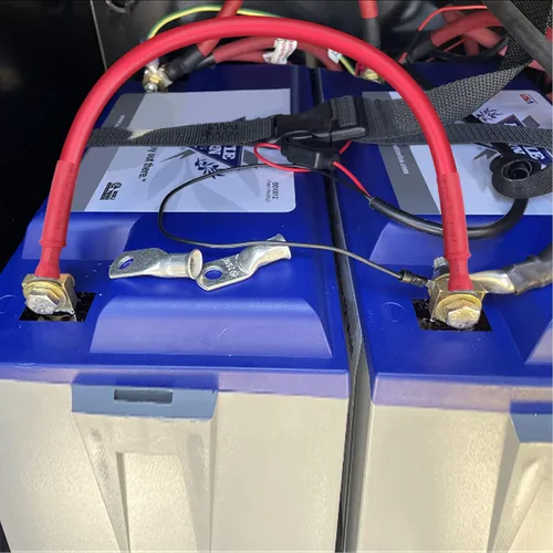 Miniatura 5 de iGreely - Cables de batería de calibre 4 para inversor de corriente con lengüetas de 5/16 pulgadas para panel solar, motocicleta, caravana y marina