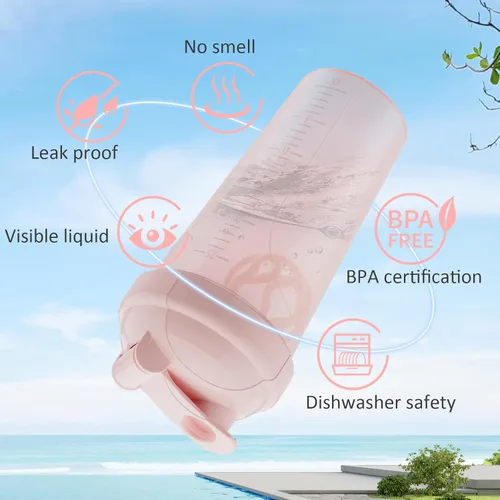 Miniatura 5 de 2 botellas agitadoras para mezclas de proteínas, botella mezcladora de proteínas, para batidos de proteínas súper cremosos de fitness, tazas