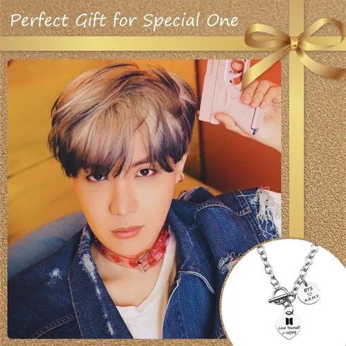 Miniatura 3 de ARETIS Kpop Bangtan - Collar para niños Be the best J-HOPE JIMIN JIN JK RM SUGA V Collar Bangtan Boys Lover Jewelry Gift for Bangtan Boys Fans