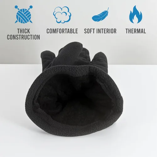 Miniatura 3 de 12 pares de guantes térmicos de forro polar para hombre, guantes de invierno, suaves, cálidos, acogedores, para clima frío, deportes al aire libre