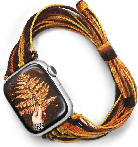 Miniatura 8 de JR.DM Correas de reloj bohemias compatibles con Apple Watch de 1.575 pulgadas, 1.614 pulgadas, 1.496 pulgadas, 1.732 pulgadas, 1.654 pulgadas, 1.772