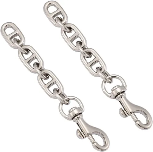 Miniatura 10 de Anbys 2 piezas de correa extensora para bolsa, cadena alargadora de bolsa, forma oblonga, de repuesto, para bolso cruzado, bolso de hombro