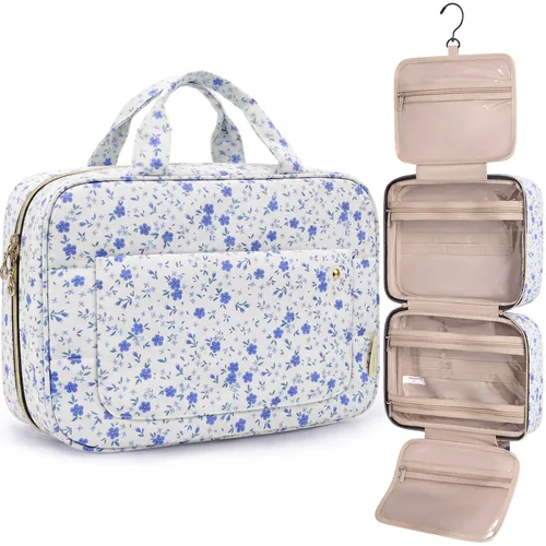 Miniatura 27 de Bolsa de viaje con gancho para colgar, resistente al agua, organizador de cosméticos, bolsa de viaje para accesorios, champú, contenedor