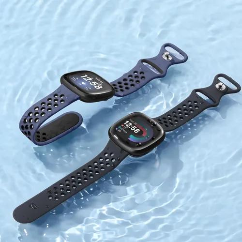 Miniatura 2 de Maledan Correas deportivas transpirables para Fitbit Versa 3/4, Sense/Sense 2, correas de repuesto para hombres y mujeres, accesorios para relojes