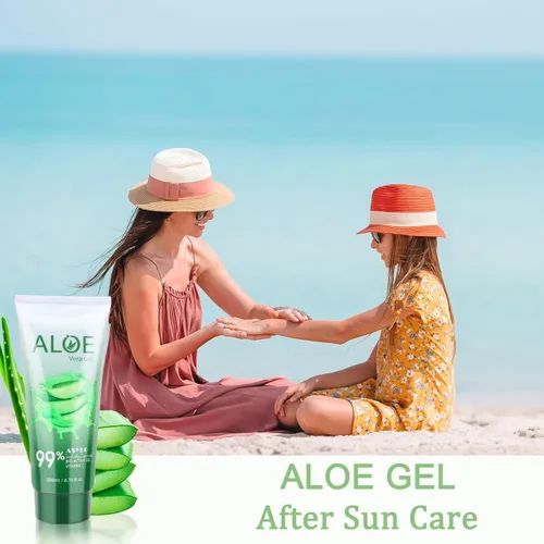 Miniatura 8 de Gel de aloe vera de 200 x 0.1 fl oz, 99% orgánico puro aloe vera hidratante facial y corporal, crema de aloe natural para piel seca, quemaduras