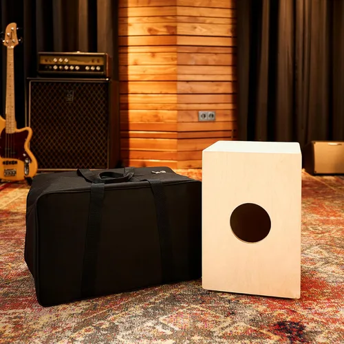 Miniatura 13 de Caja Cajón de Tambor con Bolsa Bundle para Música Acústica — FABRICADO EN EUROPA — Madera de Abedul Báltico, Toca con Tus Manos, Tamaño Completo