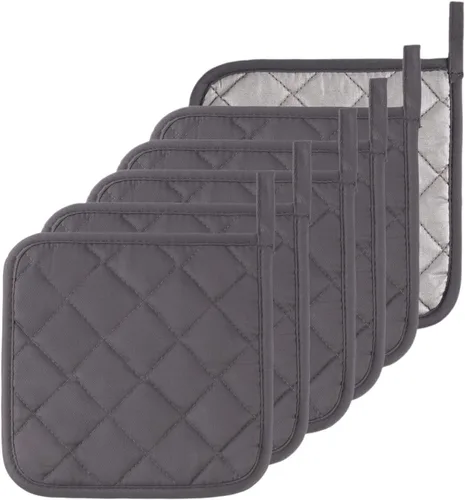 Miniatura 8 de Juego de soportes para ollas de cocina, resistentes al calor, juego de agarraderas de algodón puro, salvamanteles, posavasos grandes, almohadillas