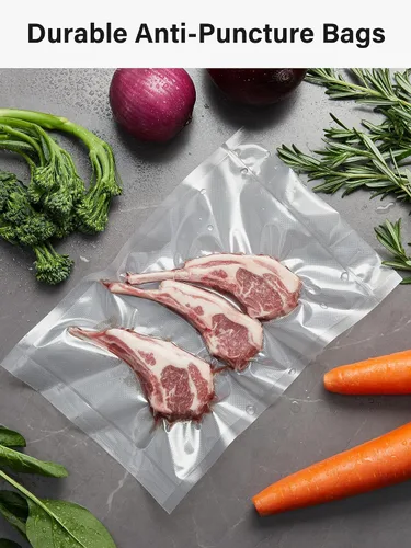 Miniatura 6 de Kootek Bolsas selladoras al vacío de 8 x 150 pies para alimentos con dispensador de cortador, bolsas de sellado al vacío de grado comercial, sin