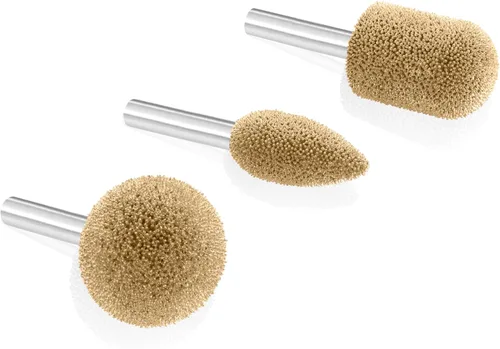 Miniatura 2 de Kutzall Kit de fresas rotativas de 3 piezas, eje de 1⁄4 pulgadas, finas, brocas de tallado de madera para Bosch, DeWalt, Milwaukee Tools - Carburo
