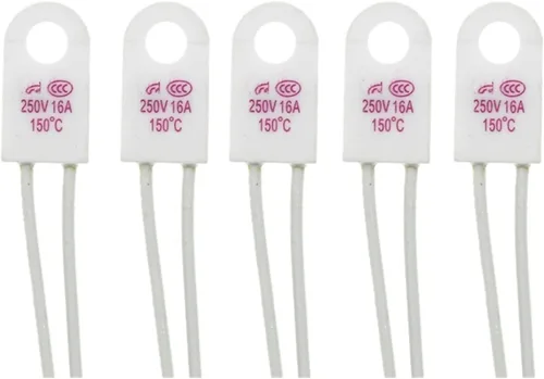 5PCS 135C 135 Celsius 13 5Degree 135 15A 250V Temperature Fuse Thermal Links Over Temperature Protector(RH115 15A)