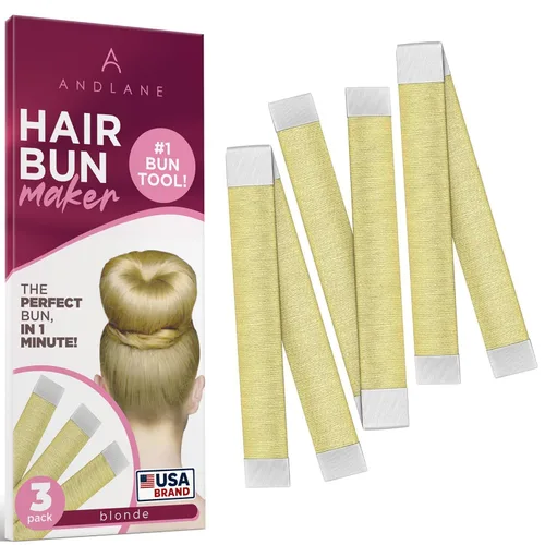 Miniatura 12 de Andlane - Máquina para hacer moños de cabello con torsión francesa para mujer (1 marrón, 1 marrón oscuro)