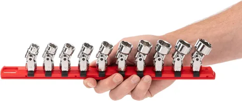 Miniatura 6 de TEKTON - Juego de llaves articuladas tipo dado universal de 3/8 pulgadas, 10 unidades (10 - 19 mm) SHD91119