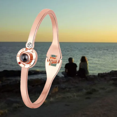 Miniatura 7 de MYOSPARK Pulsera con texto en inglés "I Love You" en 100 idiomas con texto en inglés "The Memory of Love", regalo para pareja, familia, mejores
