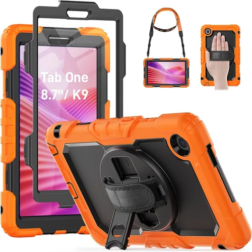 Miniatura 20 de HXCASEAC Funda para Lenovo Tab One de 8.7 pulgadas (TB-305FU) con protector de pantalla, soporte para bolígrafo, correa de mano, soporte ajustable