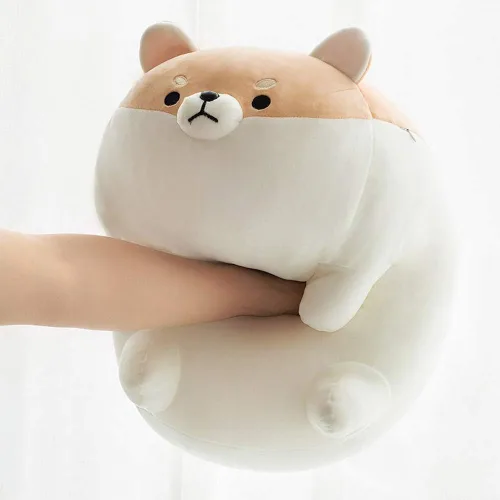 Miniatura 2 de Shiba Inu - Almohada de felpa para perro, juguete de peluche Corgi Shiba Inu, almohada de peluche suave para abrazar, regalo para San Valentín