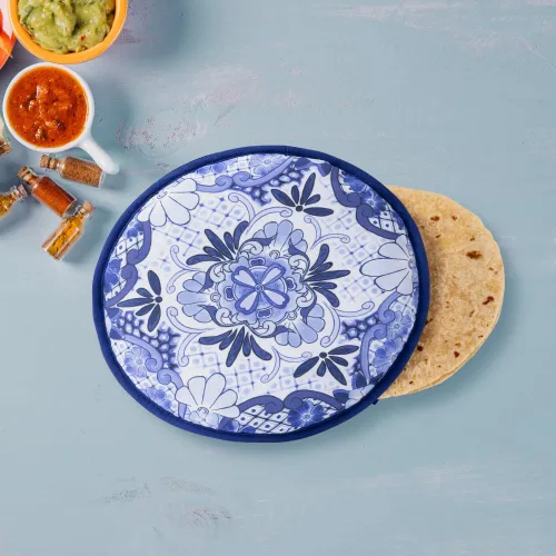 Miniatura 2 de Prepara Talavera - Calentador de tortillas, color azul, para microondas