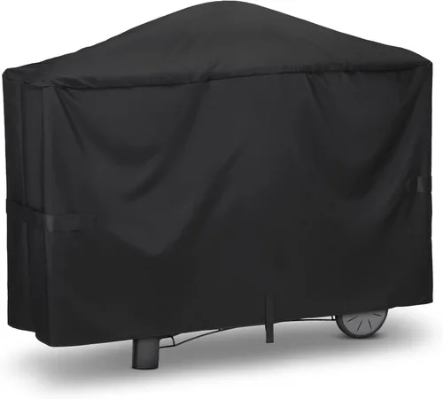 Miniatura 7 de Unicook Funda para parrilla compatible con Weber Q2000 Q300 Q3000 Q3200 Series con carro, en comparación con Weber 7112, resistente al agua