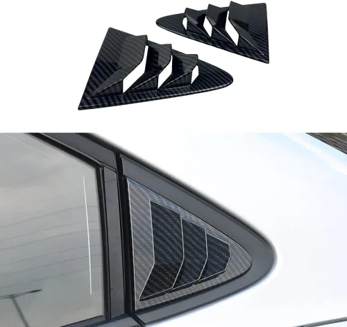 Miniatura 7 de Para Toyota Corolla 2020 2021 2022 2023 2024 2025 Rejilla de ventilación para ventana lateral trasera, cubre rejilla decorativa, persianas