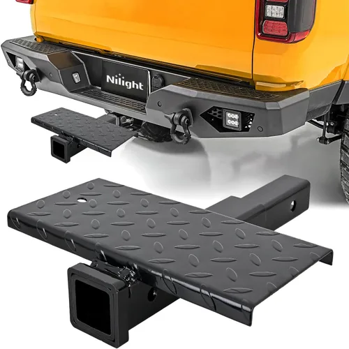 Miniatura 19 de Nilight Escalón de Enganche con Receptor de Enganche de 2" Protector de Parachoques Trasero de 11.9 Pulgadas con Clip de Pasador de Enganche de 5/8