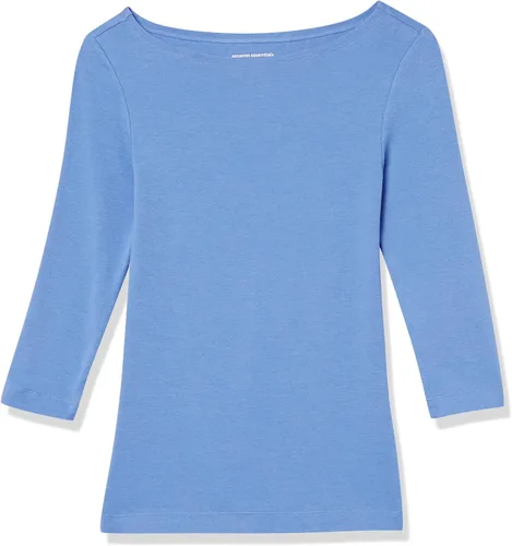 Miniatura 4 de Tienda Essentials Camiseta de manga 34 con cuello barco para mujer