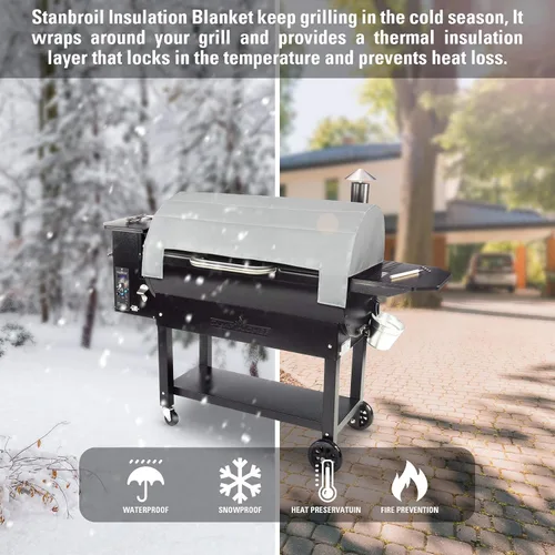 Miniatura 4 de Stanbroil Manta aislada para parrillas de pellets Smokepro de 36 pulgadas de Camp Chef, incluyendo SGX36, LUX36, PG36SGX, PG36LUX parrillas, 37 x 36