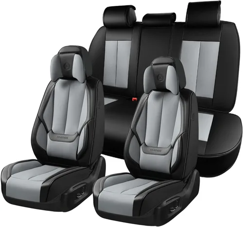 Miniatura 98 de Coverado Juego completo de fundas de asiento de automóvil, fundas de asiento para automóviles, fundas de asiento de coche beige para asientos