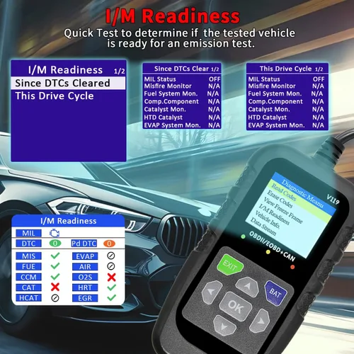 Miniatura 8 de Herramienta de diagnóstico OBD2 para coche, lector de código, probador de voltaje, código de falla de la luz de motor, OBD2/EOBD para vehículos