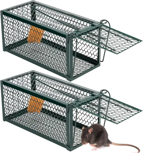 Miniatura 10 de Qualirey 1 Pieza Trampa Humana para Ratas Ardilla Listada Roedor Ratón Ardilla Trampa de 9.1 x 4.5 x 4.5 Pulgadas Animales Vivos Ratón Topillos