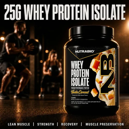 Miniatura 5 de NutraBio Proteína aislada de suero 100% en polvo, 25g de proteína con perfil completo de aminoácidos, sin transgénicos, libre de soja y gluten, baja