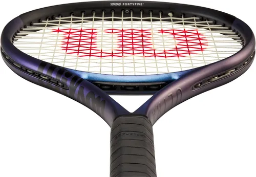 Miniatura 6 de Wilson Ultra 100 v4.0 - Raquetas de tenis de rendimiento, encordadas con Sensation 16 Natural a tensión media