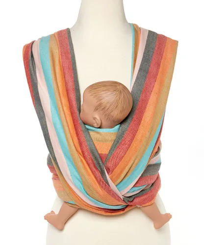 Miniatura 10 de Hip Baby Wrap Portabebés tejido para bebés y niños pequeños, perfecto para baby shower, eslinga, uso y cubierta de lactancia (medianoche)