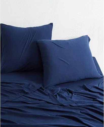 Miniatura 3 de Calvin Klein Home Modern Cotton Harrison - Sábana encimera de 1 pieza, tamaño King, algodón (Midnight)