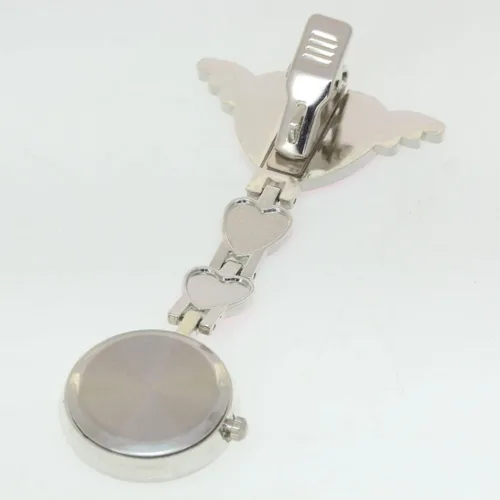 Miniatura 5 de Angel Heart Brooch Clip Nurse Watch Health Care Doctor Paramedic Medical Stainless Steel Chain Fob Watches